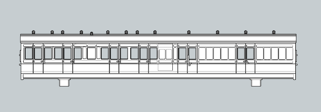 (image for) LSWR 56ft 4 cmpt Brake Third Lav - d124